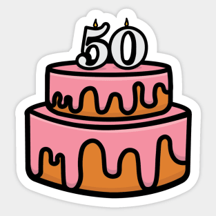 Happy 50 Sticker